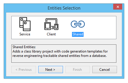 entity selection