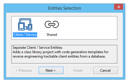Select Entities Type